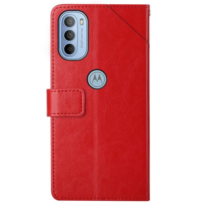 Flip Case Moto G31 / Moto G41 Style Leather Geo Y Design