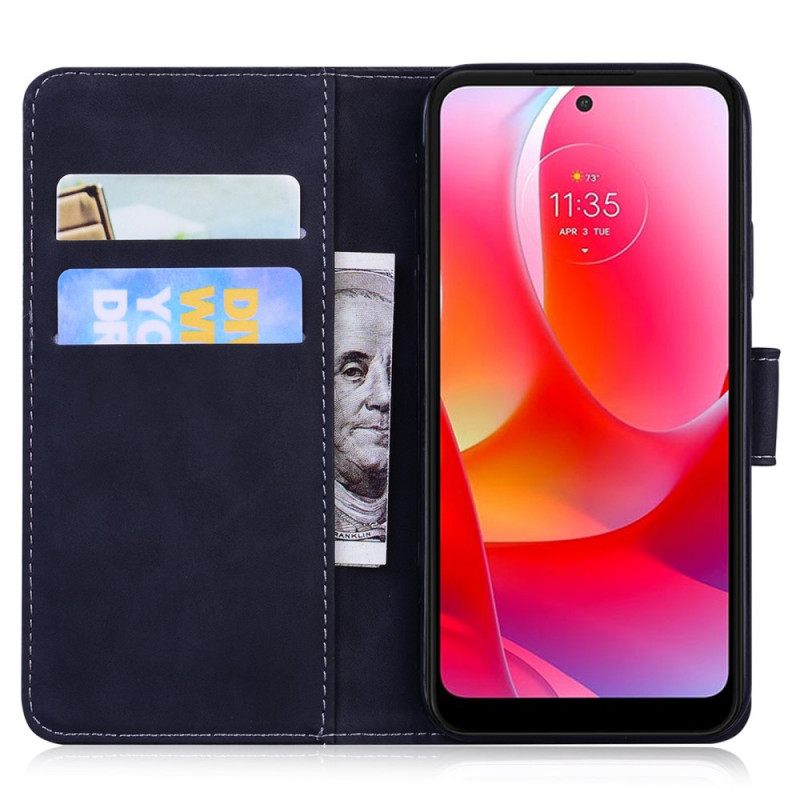 Kotelot Moto G31 / Moto G41 Tiger Face Print