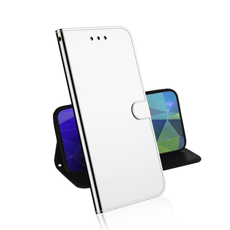 Nahkakotelo Moto G31 / Moto G41 Keinonahkainen Peilin Kansi