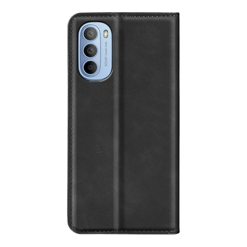 Puhelinkuoret Moto G31 / Moto G41 Kotelot Flip Silk Soft Leather Effect