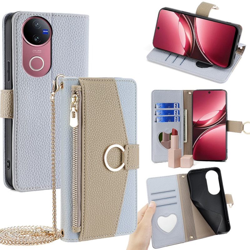 Kotelot Vivo V50 5g Puhelinkuoret Peilikumppa Ja Ketju