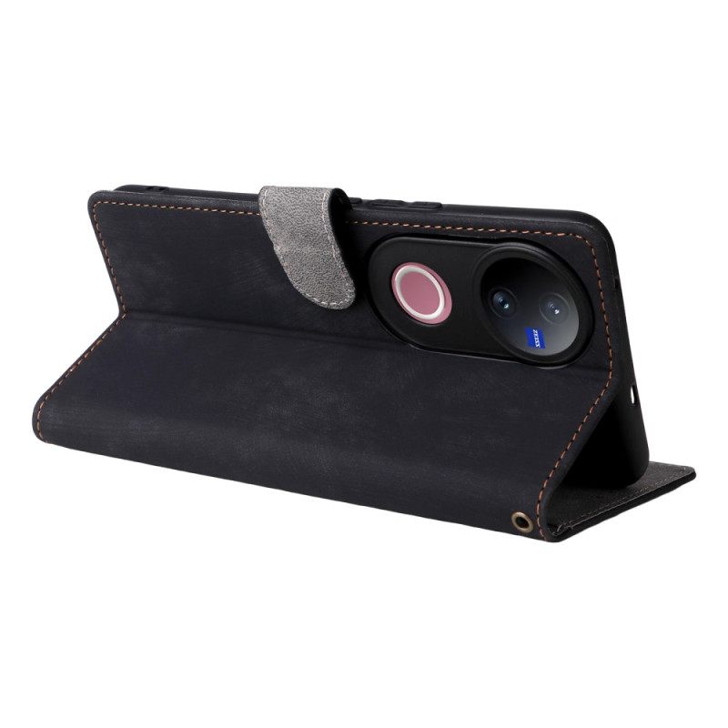 Kotelot Vivo V50 5g Rfid-suoja Ja Hihna