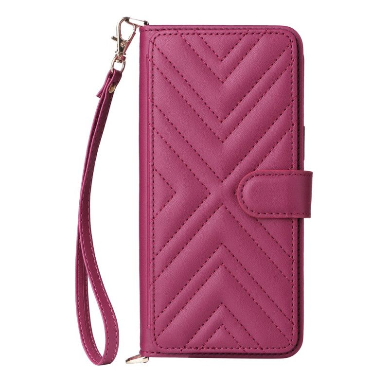 Kotelot Vivo V50 5g Tikattu Hihnoilla Suojakuori