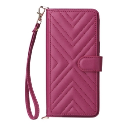 Kotelot Vivo V50 5g Tikattu Hihnoilla Suojakuori