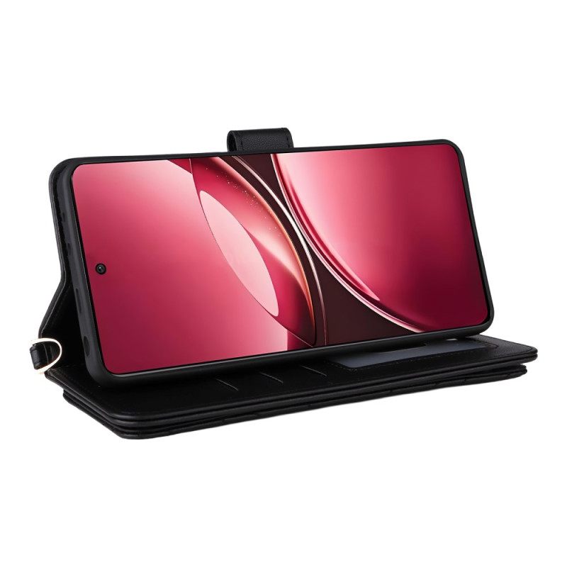 Kotelot Vivo V50 5g Tikattu Hihnoilla Suojakuori