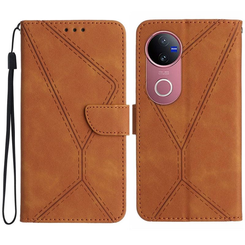 Kotelot Vivo V50 5g Viivoja Ja Kiristysnyöri