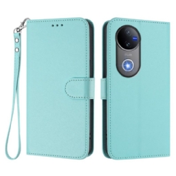 Kuoret Vivo V50 5g Yksinkertaista Tekonahkaa Hihnalla