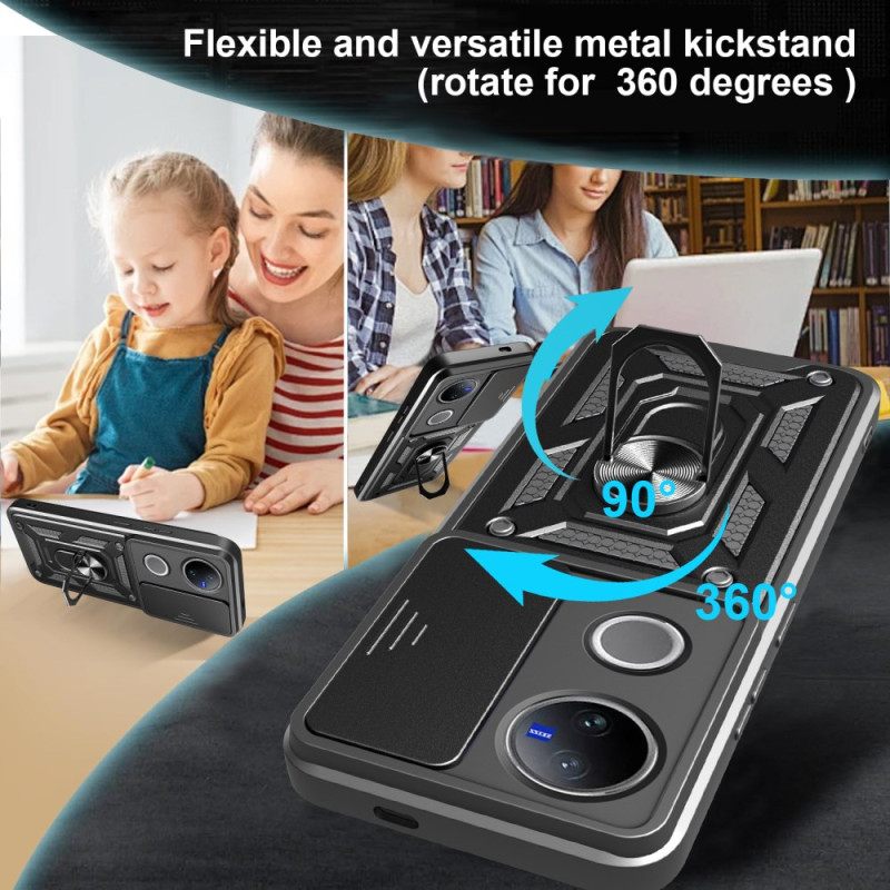 Puhelinkuoret Vivo V50 5g Liukuva Kameran Suojus Ja Tuki