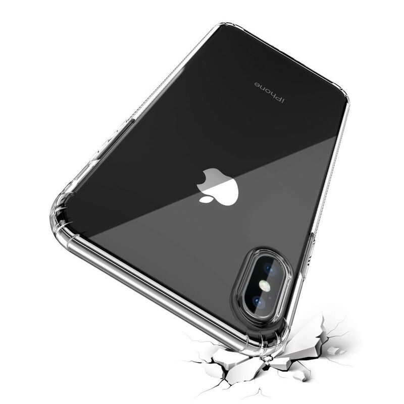 Kuori iPhone XS Max Läpinäkyvät Leeu-suojatyynyt