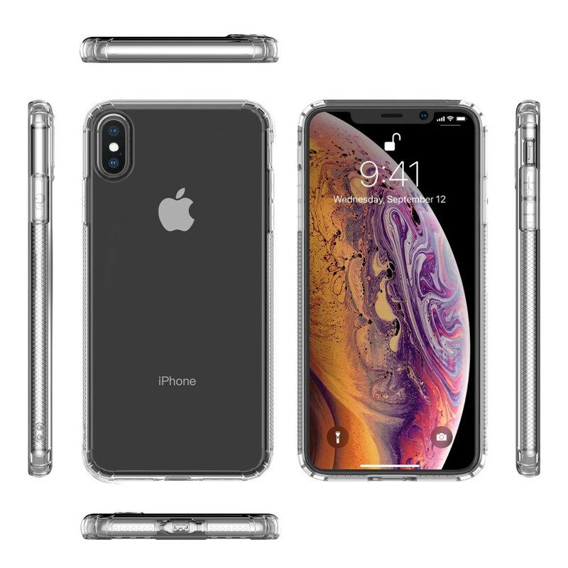 Kuori iPhone XS Max Läpinäkyvät Leeu-suojatyynyt