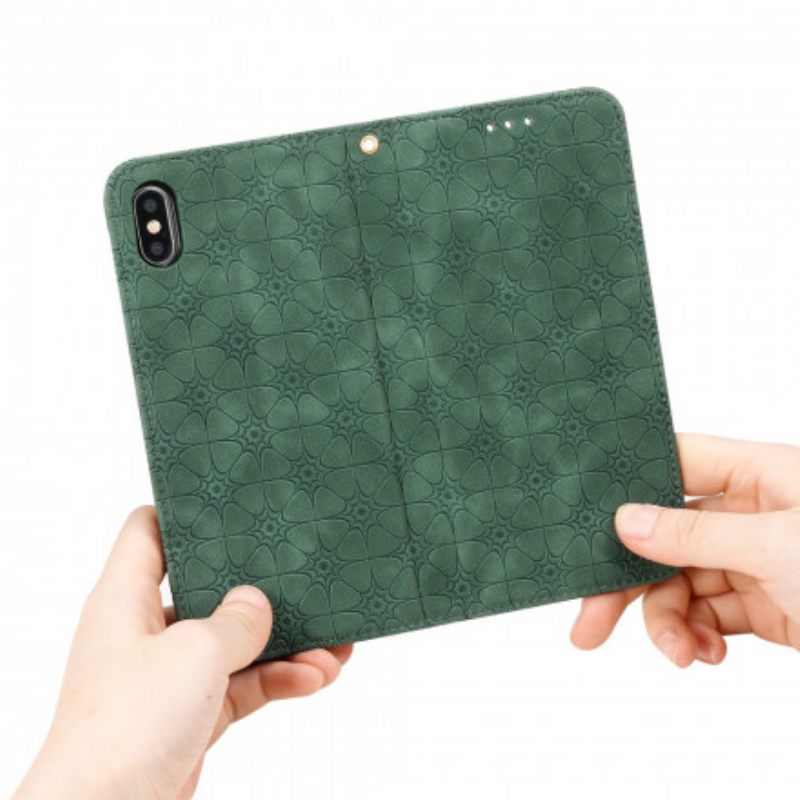 Puhelinkuoret iPhone XS Max Kotelot Flip Baroque Flowers