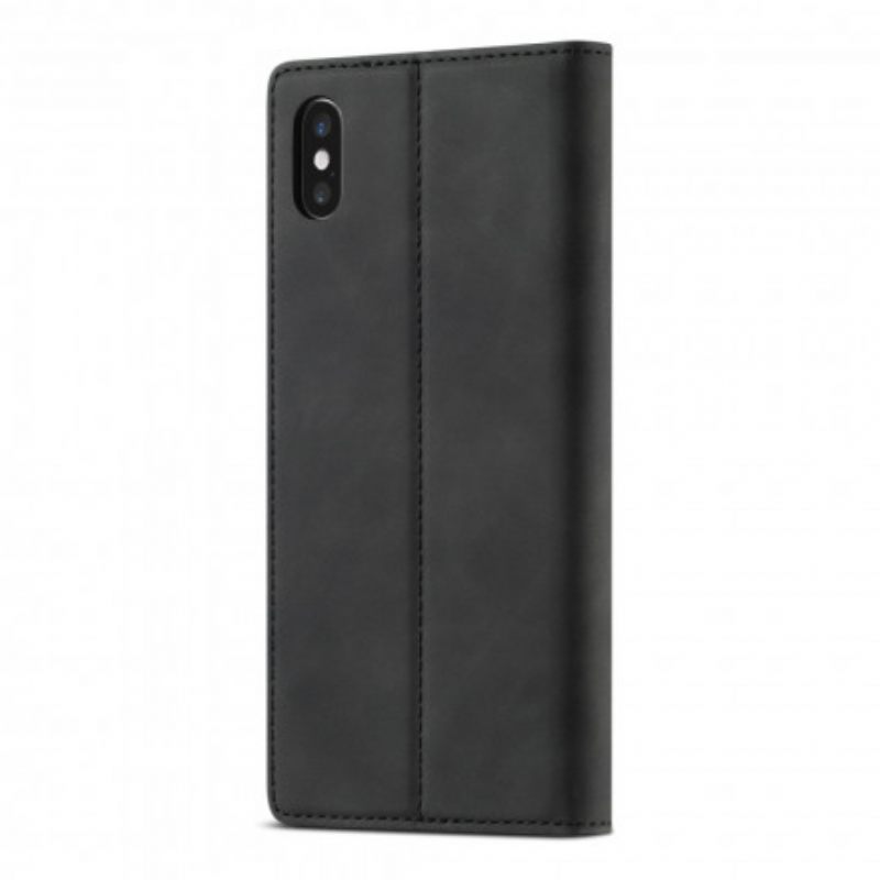 Puhelinkuoret iPhone XS Max Kotelot Flip Lc.imeeke Nahkaefekti