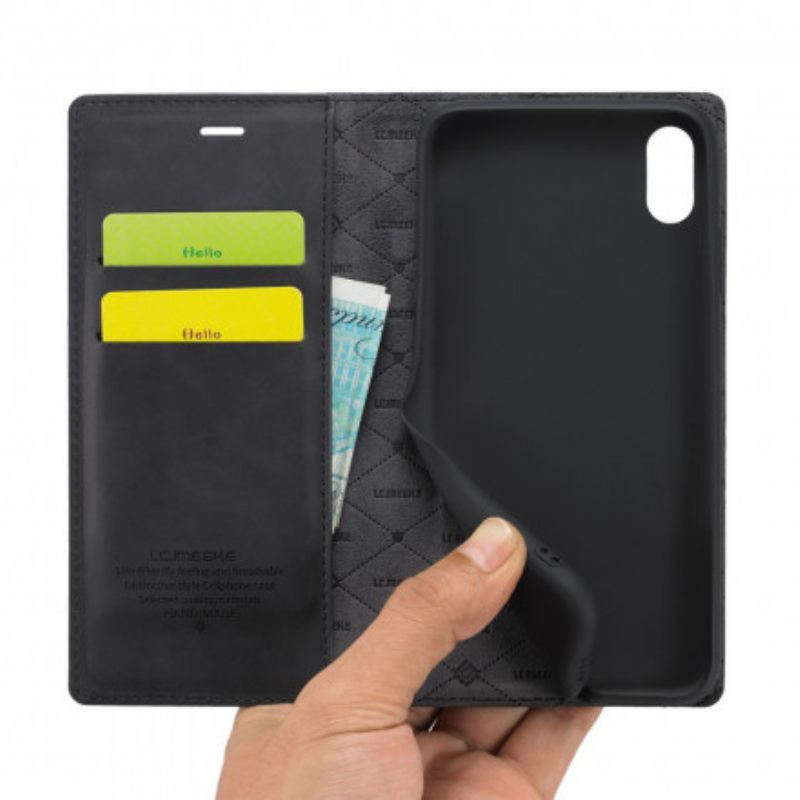 Puhelinkuoret iPhone XS Max Kotelot Flip Lc.imeeke Nahkaefekti