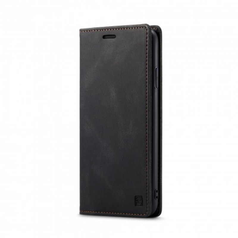 Puhelinkuoret iPhone XS Max Kotelot Flip Leather Effect Rfid-tekniikka