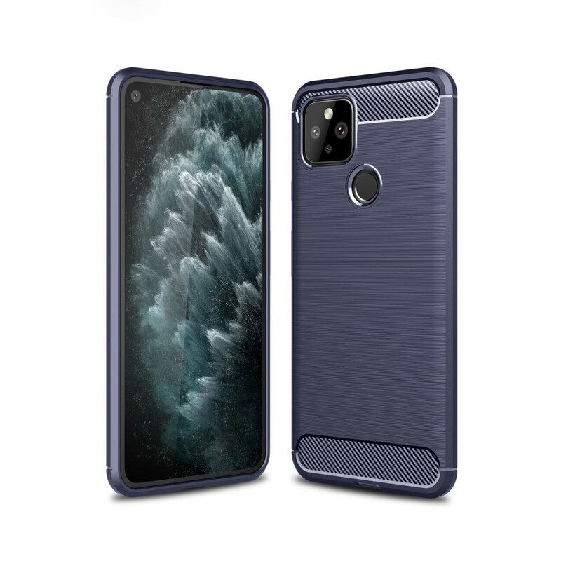 Kuori Google Pixel 5 Harjattu Hiilikuitu