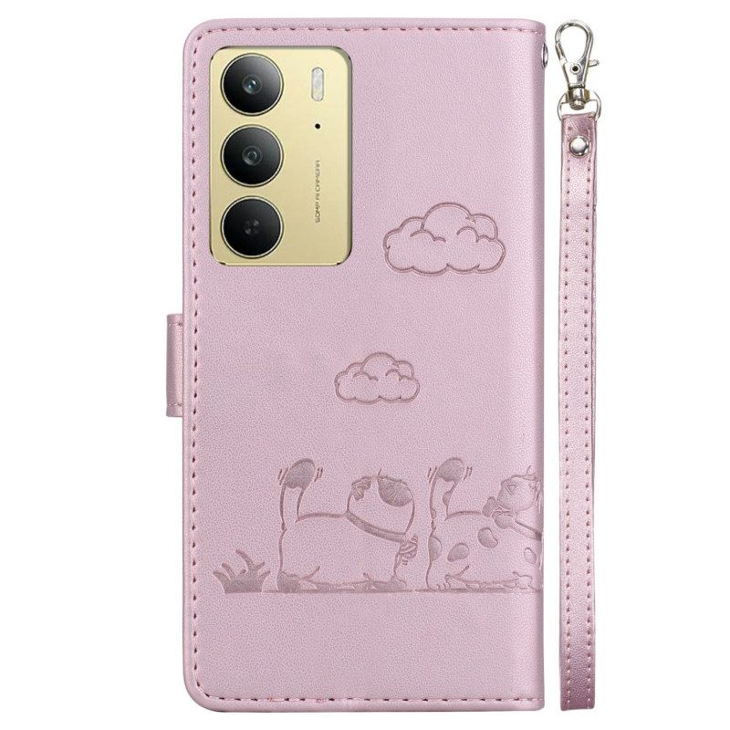 Kotelot Realme C75 Puhelinkuoret Rfid-suojattu Kissakuvio