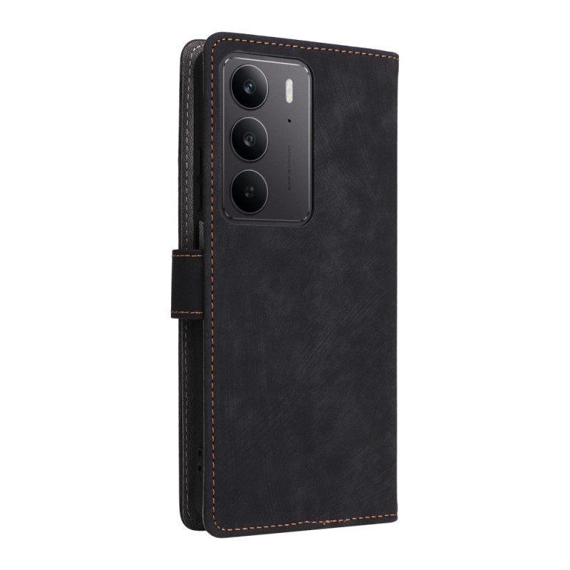 Kotelot Realme C75 Rfid-suojattu Mokkanahkakuvio