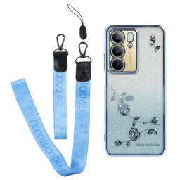 Kuori Realme C75 Kadem Strassilla Ja Nauhaa