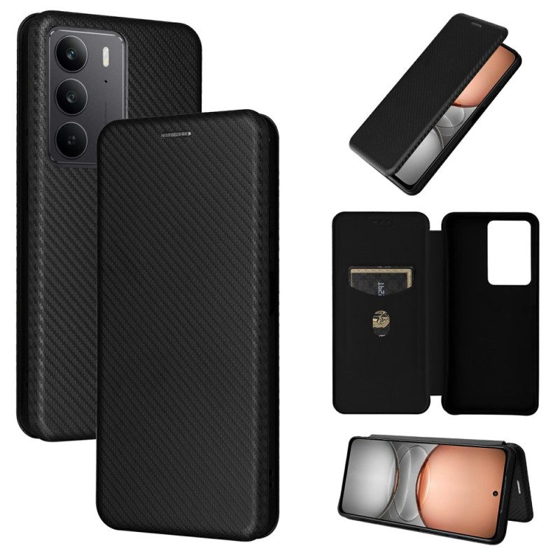 Nahkakotelo Realme C75 Hiilikuitu