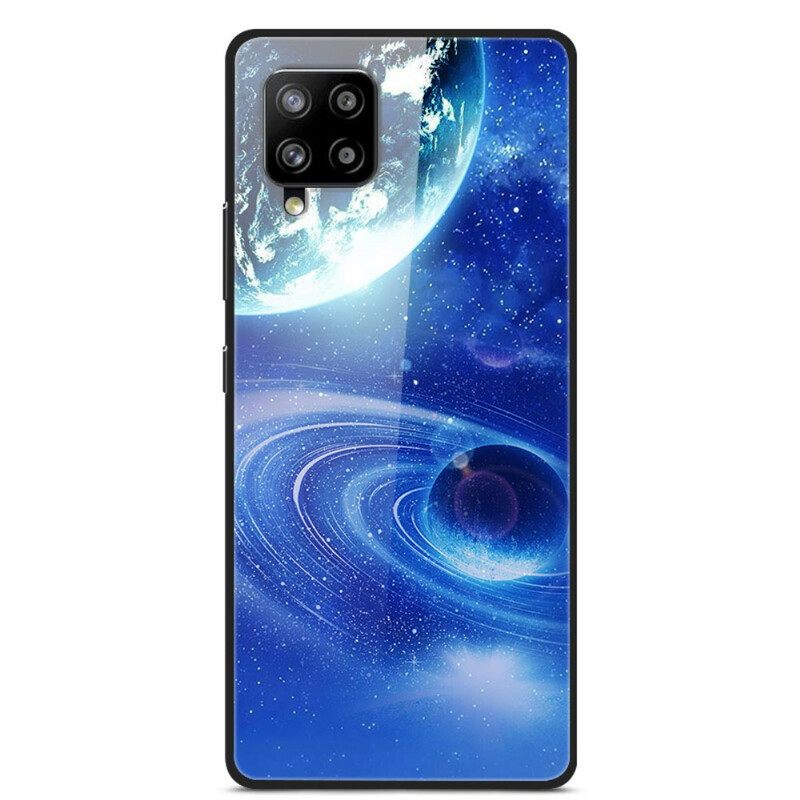 Case Samsung Galaxy A42 5G Glass And Silicone Planets