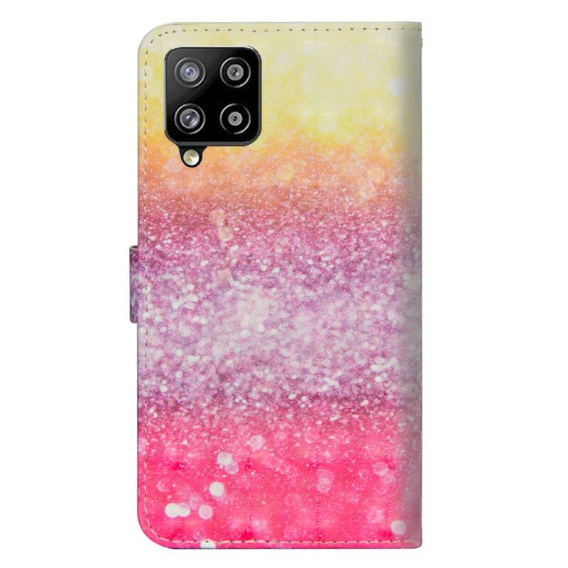 Kotelot Samsung Galaxy A42 5G Magenta Glitter Gradient