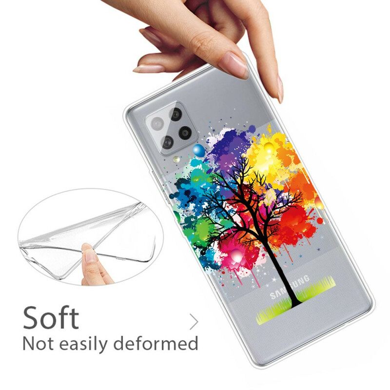 Kuori Samsung Galaxy A42 5G Läpinäkyvä Akvarellipuu