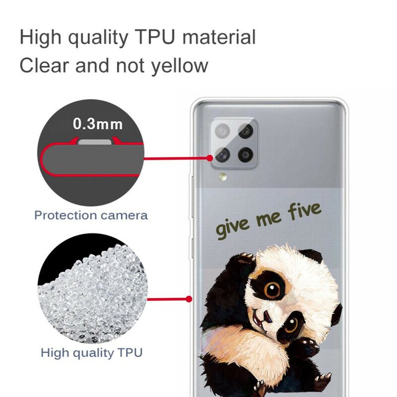 Kuori Samsung Galaxy A42 5G Transparent Panda Anna Minulle Viisi