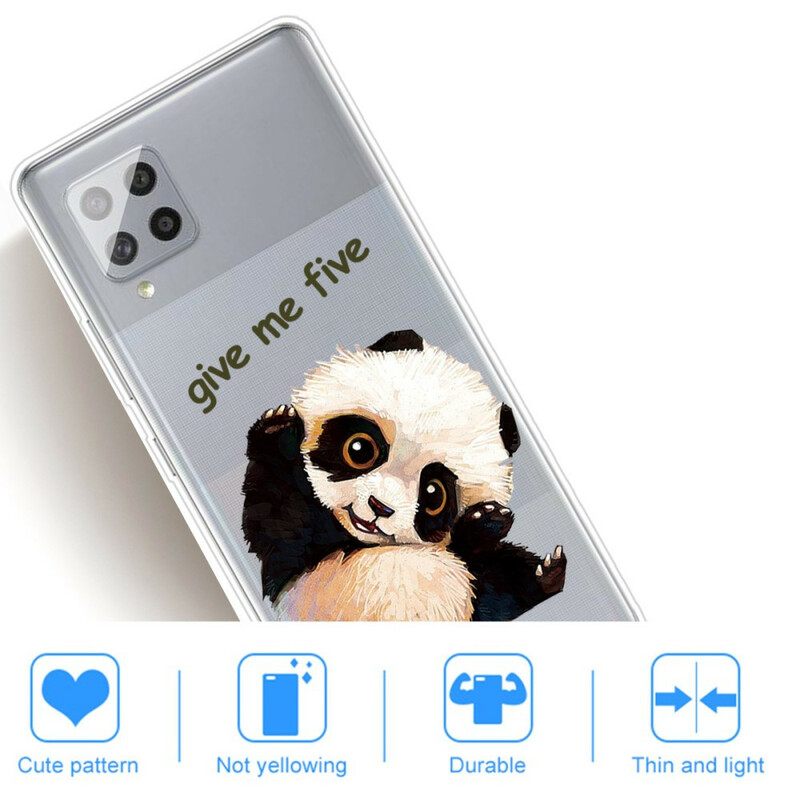 Kuori Samsung Galaxy A42 5G Transparent Panda Anna Minulle Viisi
