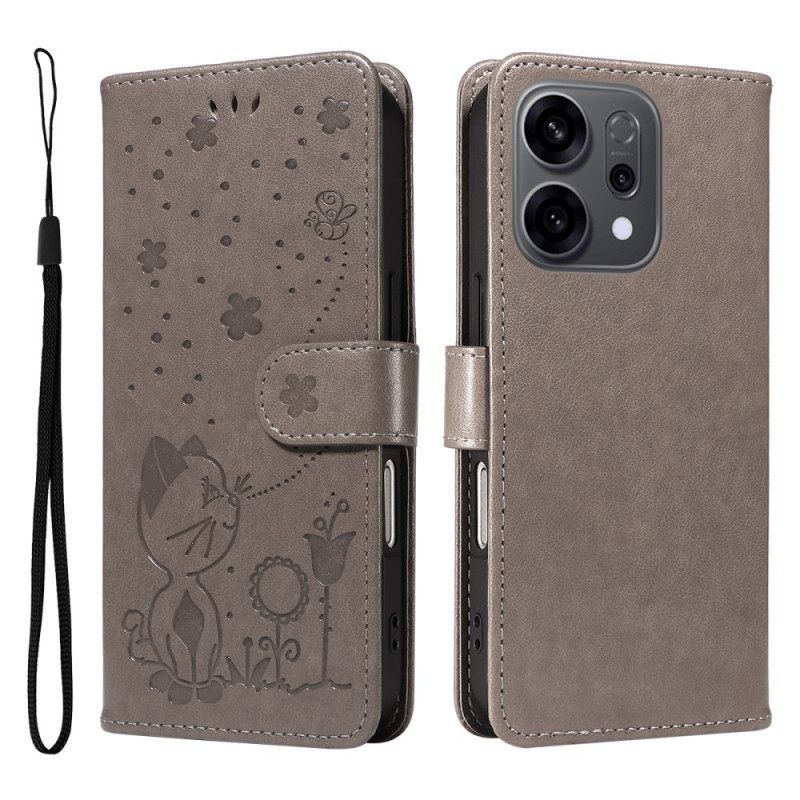 Nahkakotelo Oppo Reno 14 5g Mehiläinen