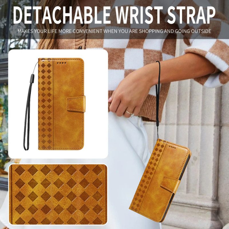 Nahkakotelo Oppo Reno 14 5g Timanttireunus