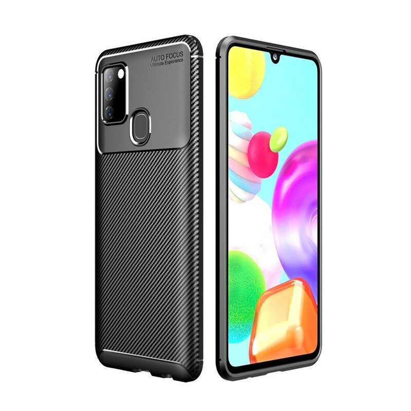 Case Samsung Galaxy A21s Joustava Hiilikuitu