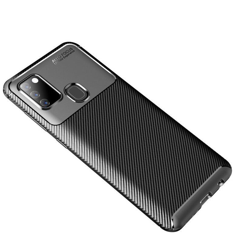 Case Samsung Galaxy A21s Joustava Hiilikuitu