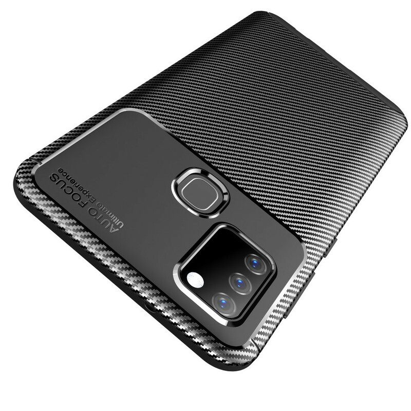 Case Samsung Galaxy A21s Joustava Hiilikuitu