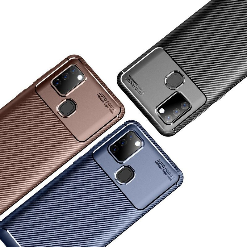 Case Samsung Galaxy A21s Joustava Hiilikuitu