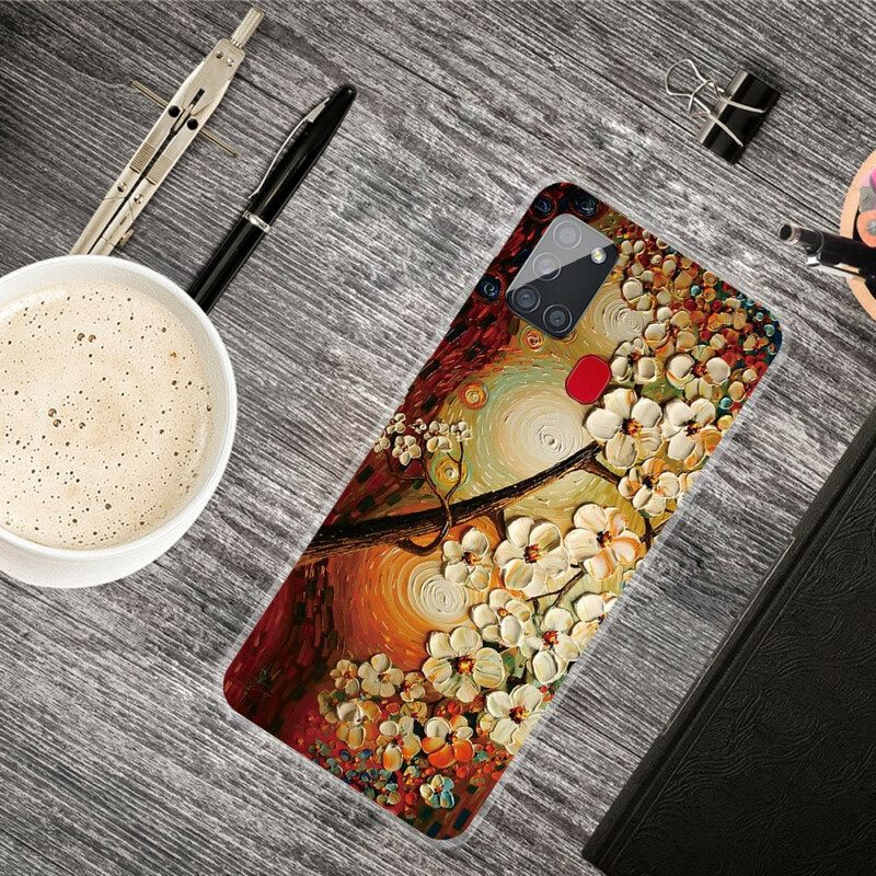 Case Samsung Galaxy A21s Joustavat Kukat