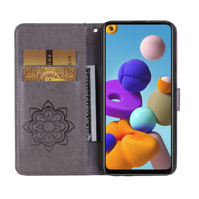 Kotelot Samsung Galaxy A21s Pöllömandala Ja Charm