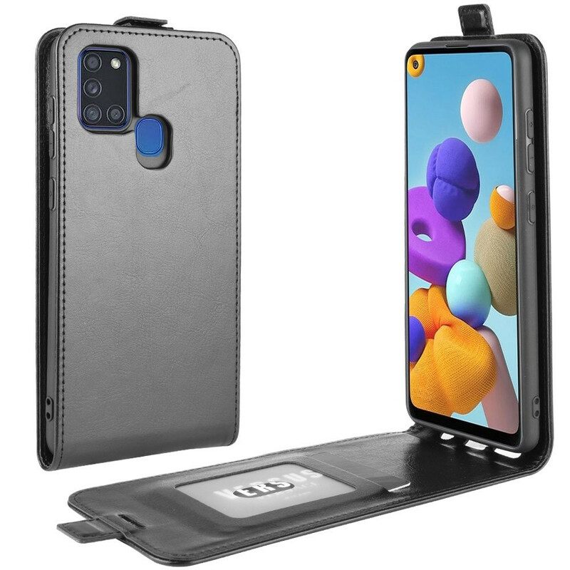 Kotelot Samsung Galaxy A21s Taitettava Nahkaefekti