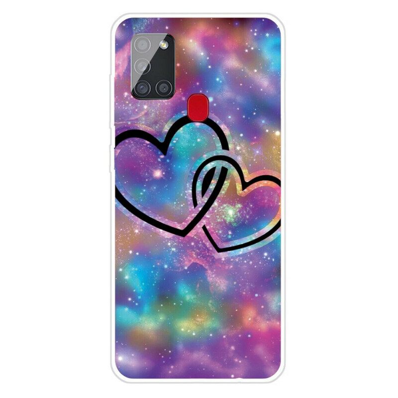 Kuori Samsung Galaxy A21s Chaised Hearts