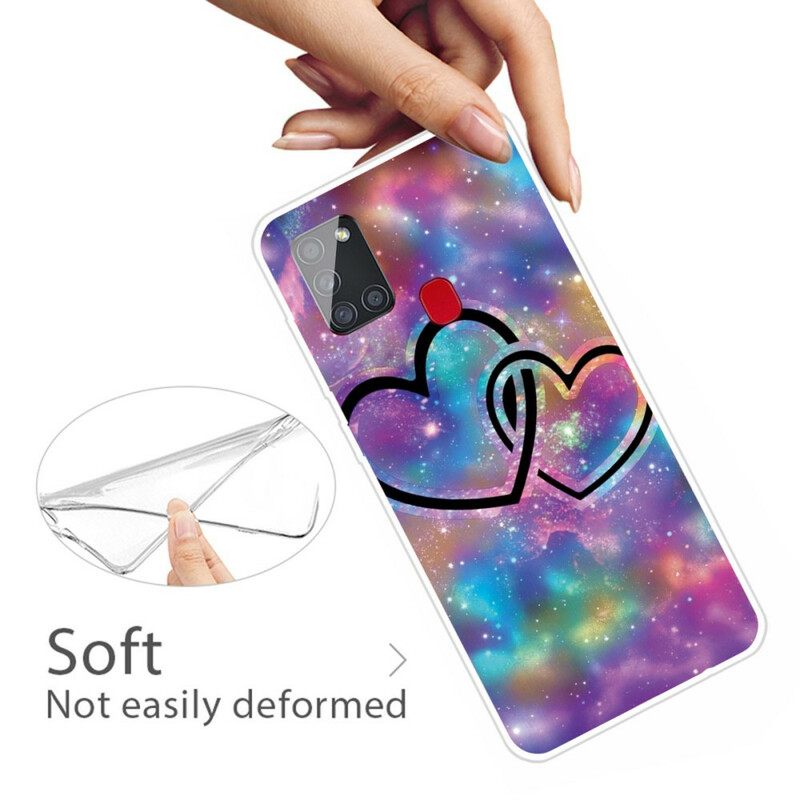 Kuori Samsung Galaxy A21s Chaised Hearts