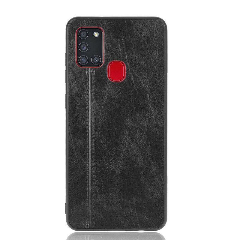 Kuori Samsung Galaxy A21s Couture Nahkaefekti