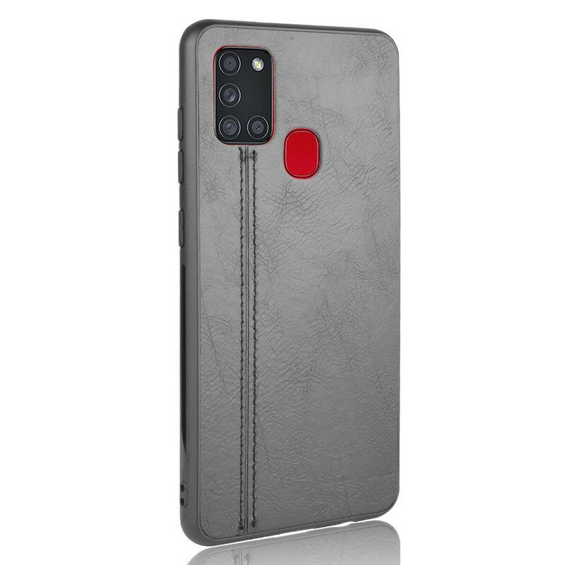 Kuori Samsung Galaxy A21s Couture Nahkaefekti