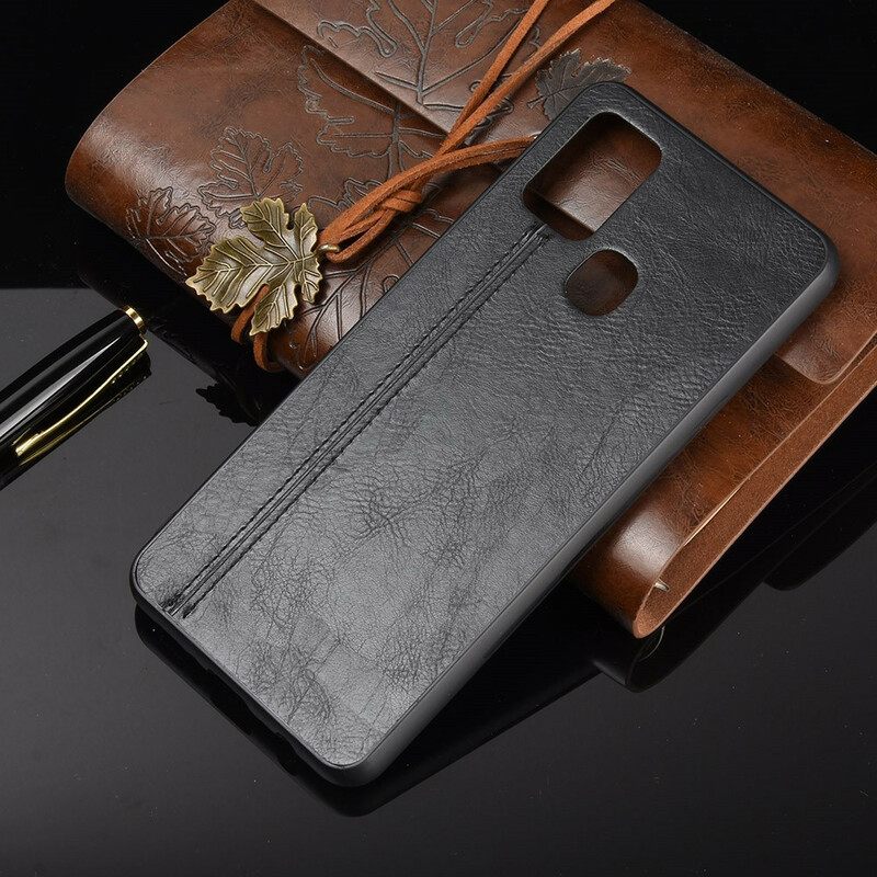 Kuori Samsung Galaxy A21s Couture Nahkaefekti