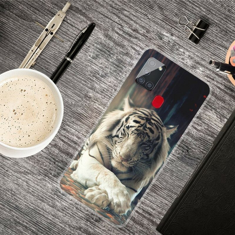 Kuori Samsung Galaxy A21s Flexible Tiger