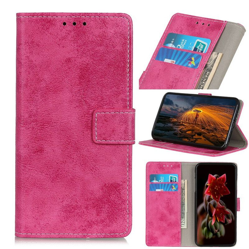 Nahkakotelo Samsung Galaxy A21s Faux Leather Vintage