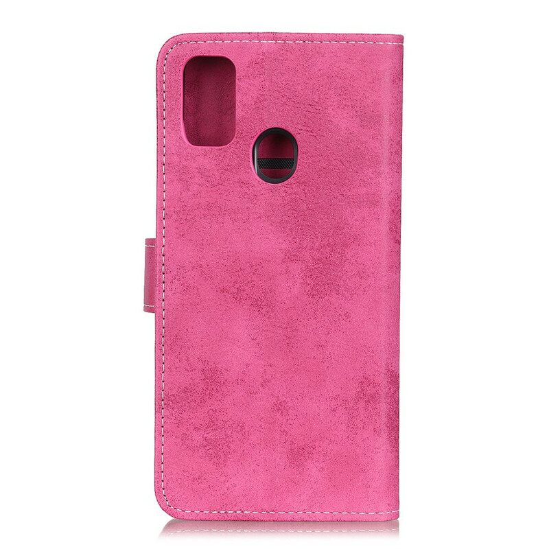 Nahkakotelo Samsung Galaxy A21s Faux Leather Vintage