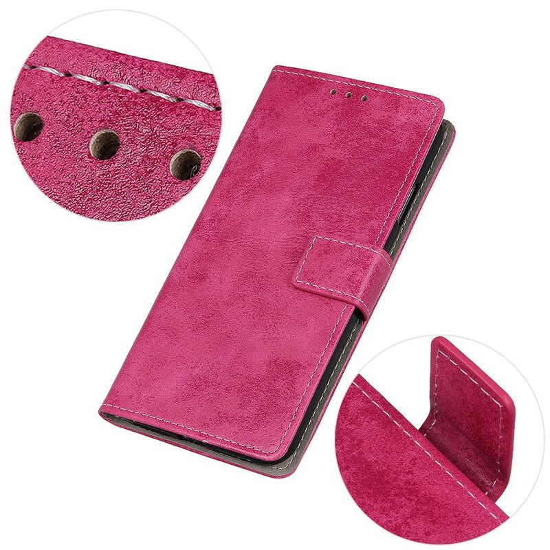Nahkakotelo Samsung Galaxy A21s Faux Leather Vintage