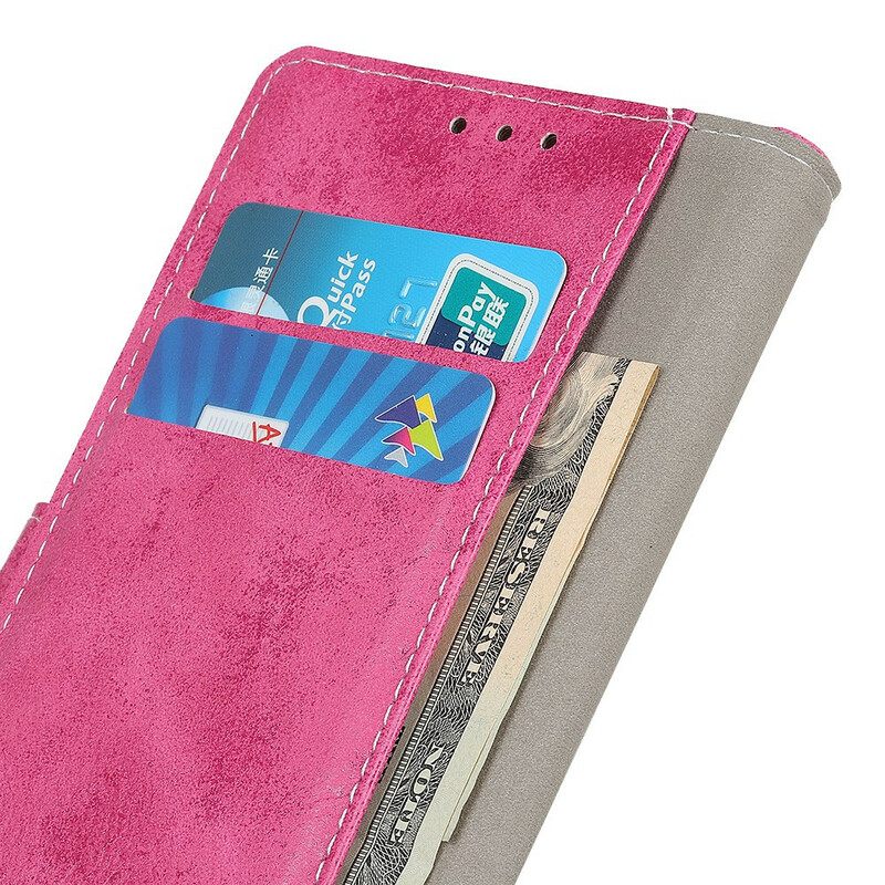 Nahkakotelo Samsung Galaxy A21s Faux Leather Vintage