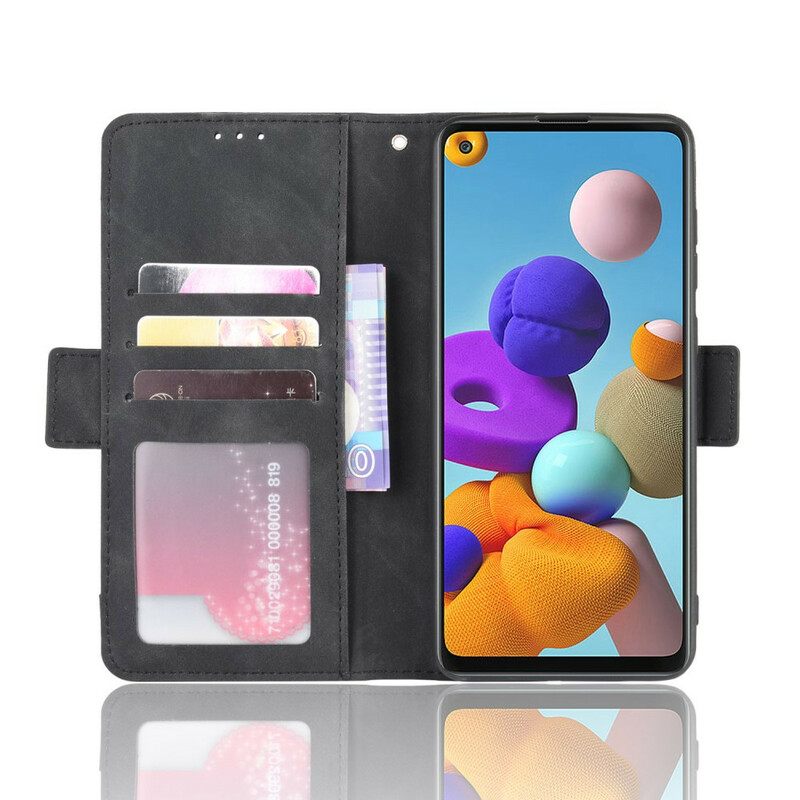 Nahkakotelo Samsung Galaxy A21s First Class Multi-card