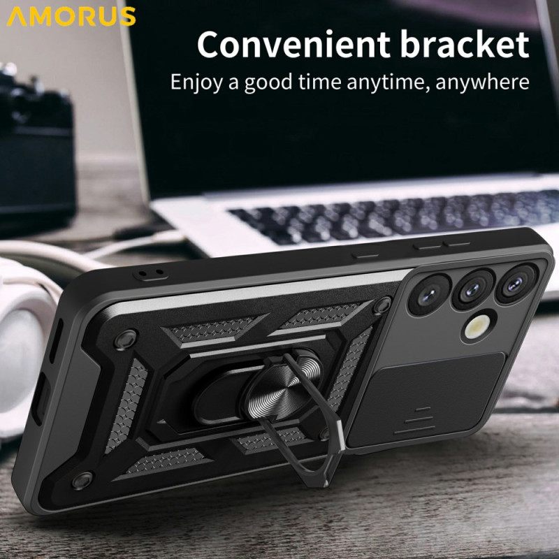 Case Samsung Galaxy S26 Puhelinkuoret Liukuva Kameransuoja Ja Integroitu Jalusta