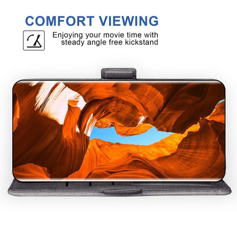 Kotelot Samsung Galaxy S26 Farkkukuvioinen Ja Pyörivä Korttiteline Suojakuori